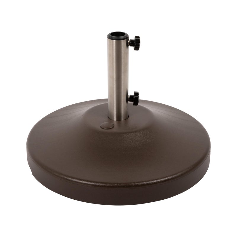 US Weight Fillable Free Standing Umbrella Base, Empty, Bronze - Image 1
